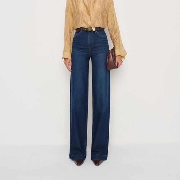 Reformation Denim - Bex Super Stretch High Rise Wide Leg Jeans